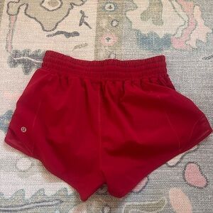 Lululemon Athletica Red hotty hot shorts